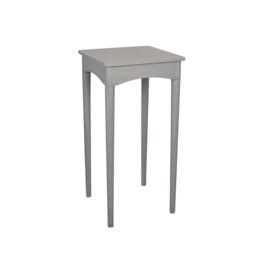 Pine Wood Pre-Assembled Square Tapered Tall Side Table