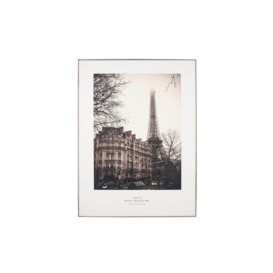 Paris Silver Framed Mono Print