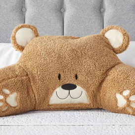 Teddy Fleece Bear Cushion with Arms Lumbar Chair Support Back Rest Pillow Kids - thumbnail 3