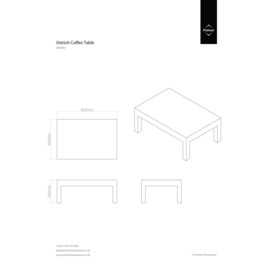 Fully Assembled Coffee Table - thumbnail 2