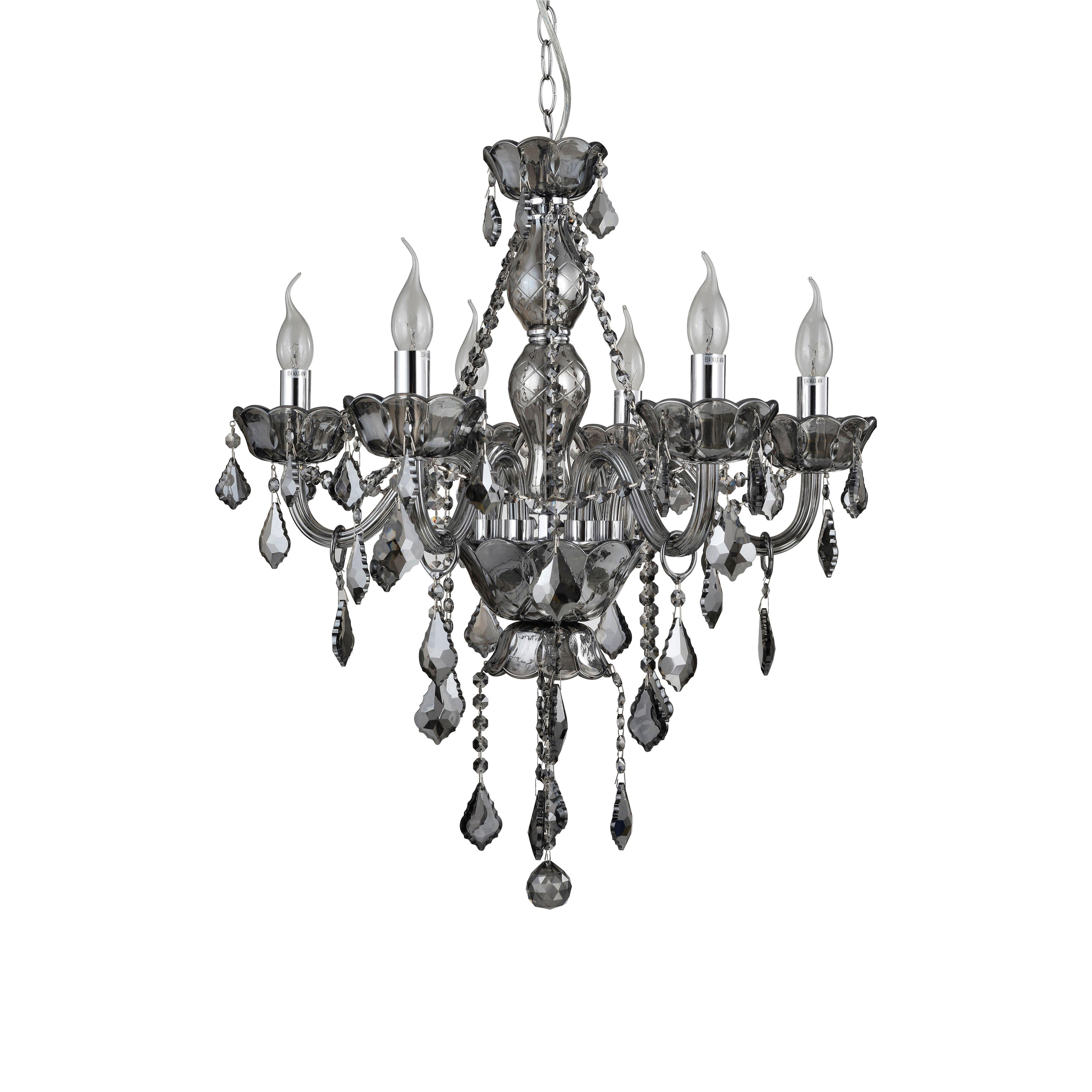 Interiors by Premier Murano 8 Bulb Glass Chandelier - image 1