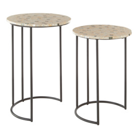 Hall Mother Of Pearl Side Tables - thumbnail 3