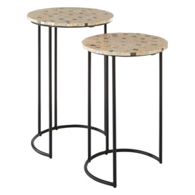 Hall Mother Of Pearl Side Tables - thumbnail 2