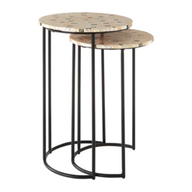 Hall Mother Of Pearl Side Tables - thumbnail 1