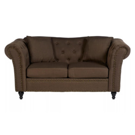 Interiors by Premier Fable 2 Seat Chesterfield Sofa - thumbnail 1