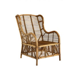 Grey Natural Kubu Rattan Chair, Eco-Friendly Rattan Outdoor Armchair - thumbnail 2