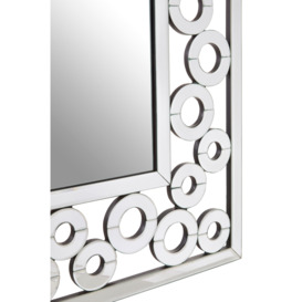 Puzzle Wall Mirror with Scrolled Frame - thumbnail 3