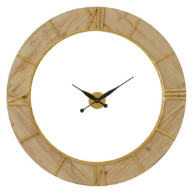 Interiors by Premier Yaxi Wall Clock with White Face - thumbnail 1