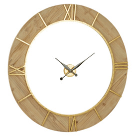 Interiors by Premier Yaxi Wall Clock with White Face - thumbnail 2