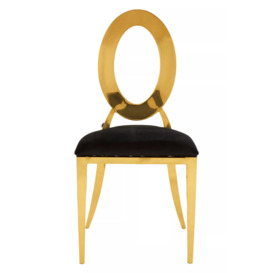 Interiors by Premier Sarita Stackable Oval Dining Chair - thumbnail 1