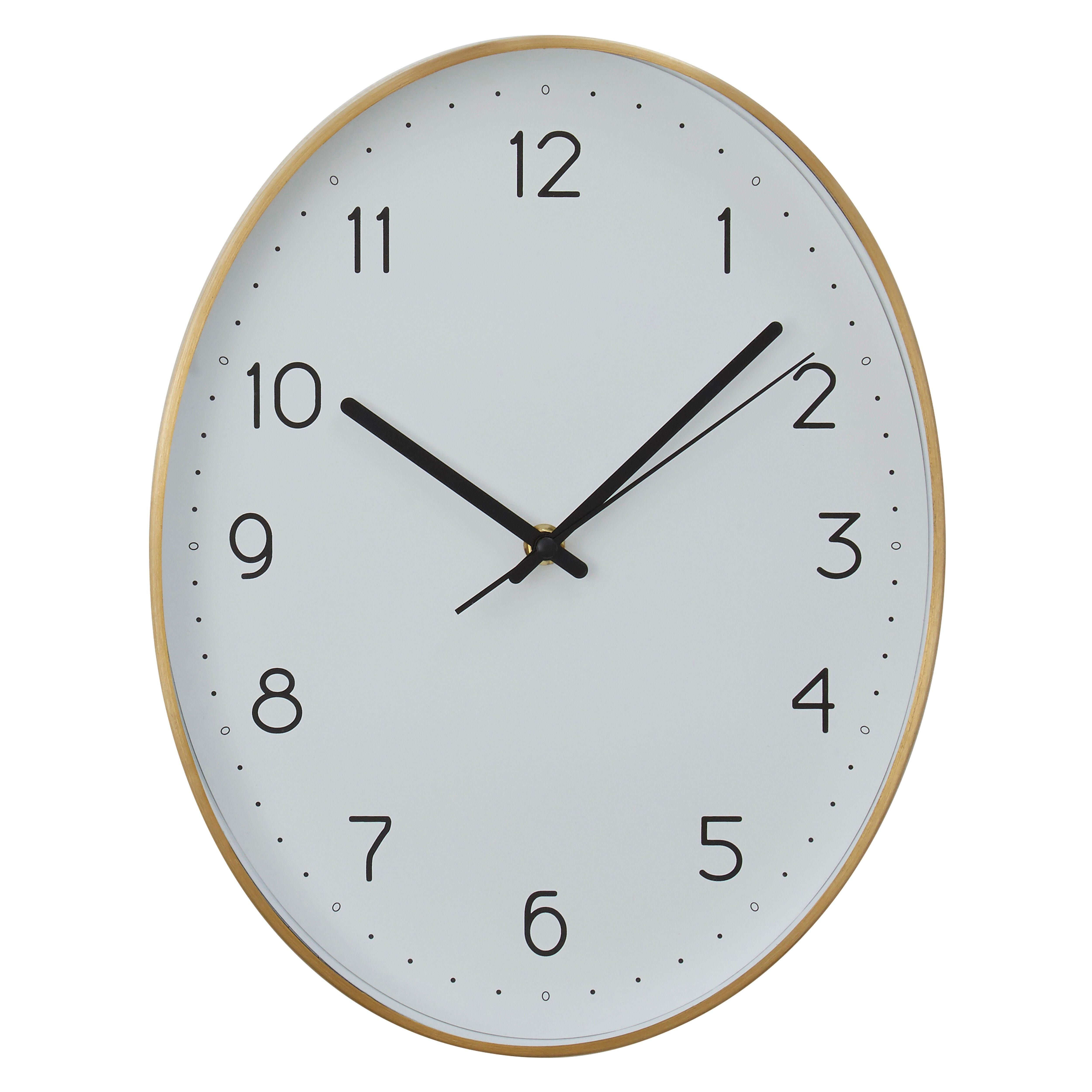 Interiors by Premier Elko Oval Wall Clock - image 1