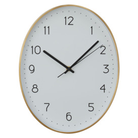 Interiors by Premier Elko Oval Wall Clock - thumbnail 1