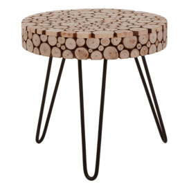 Design Round Side Table, Stable And Durable Table With Hairpin Legs, Easy To Maintain Cocktail Round Table