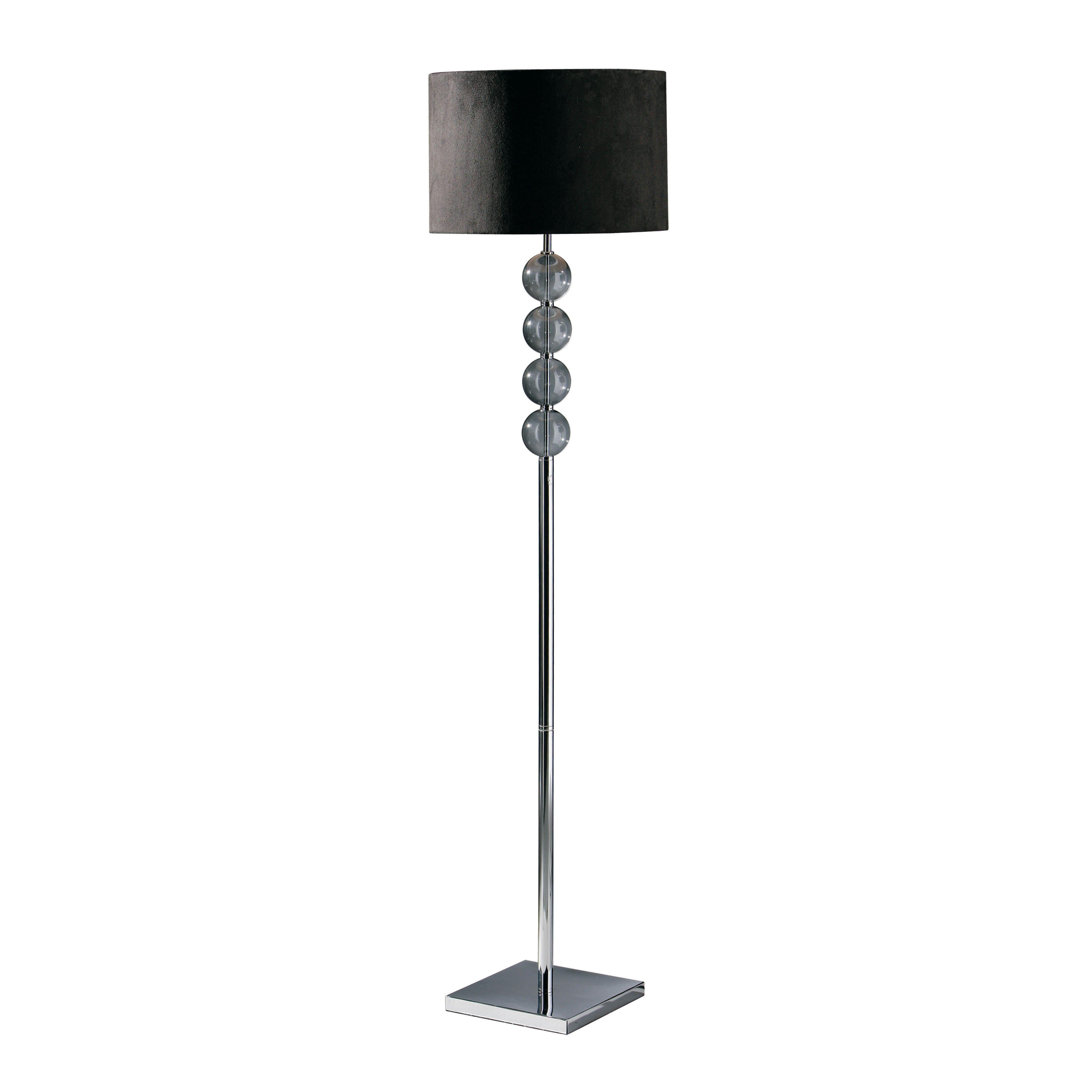 Interiors by Premier Mistro Suede Effect Shade Floor Lamp - image 1