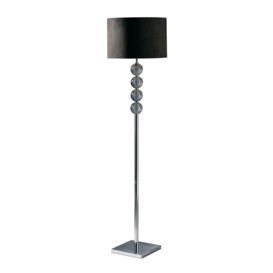 Interiors by Premier Mistro Suede Effect Shade Floor Lamp - thumbnail 1
