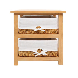 2 Drawer Maize Baskets Storage Unit