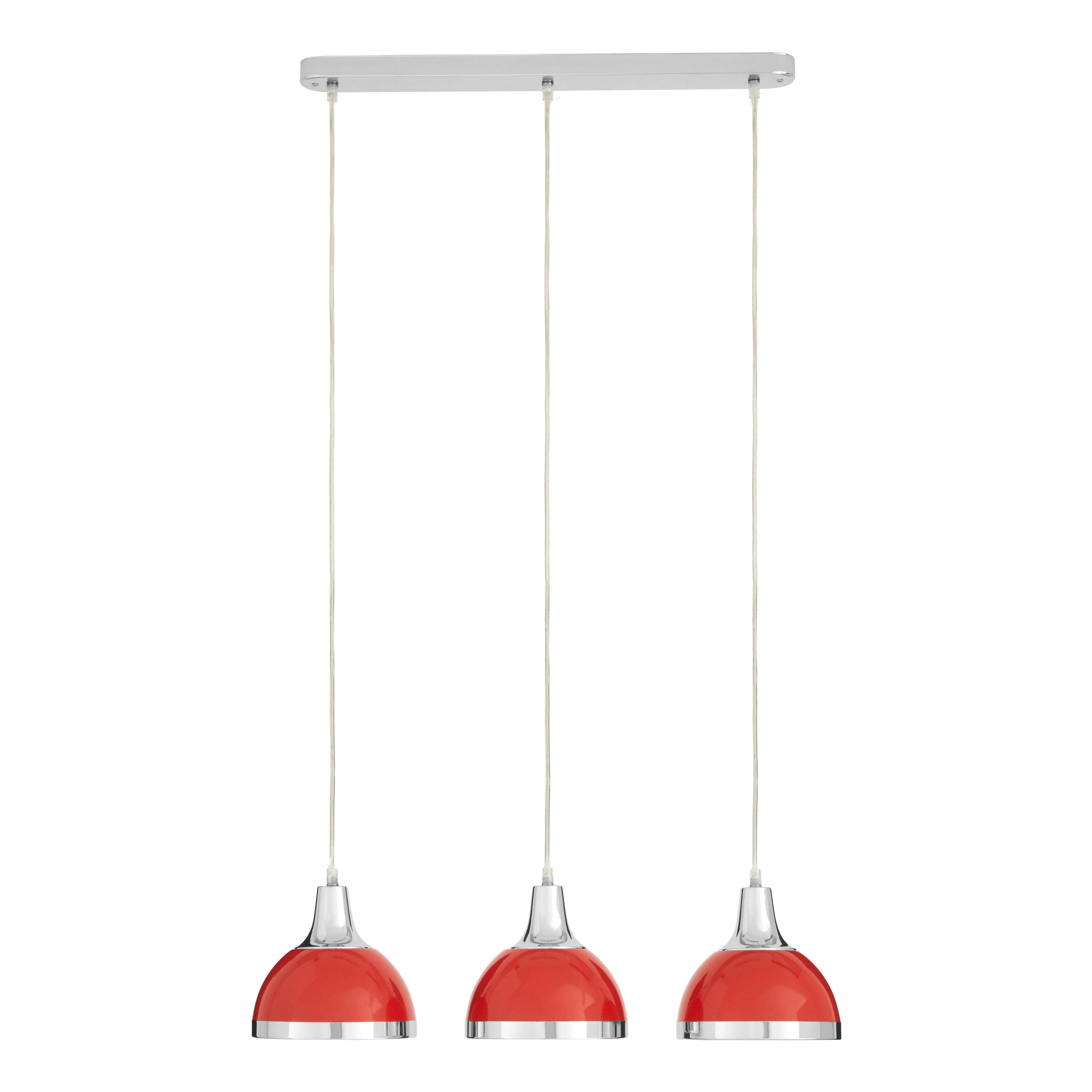 Interiors by Premier Jasper Shade and Chrome Pendant Light - image 1