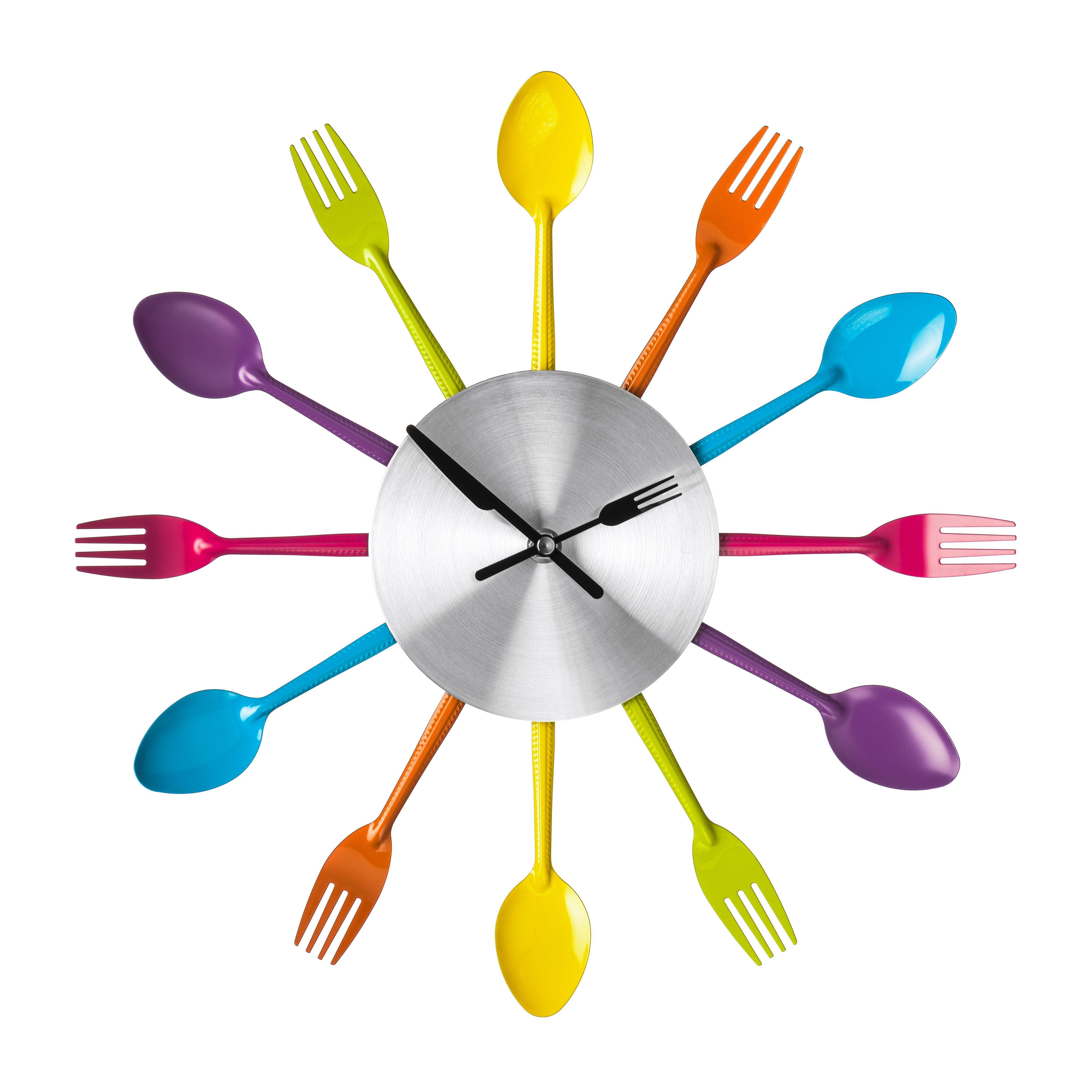 Maison by Premier Multi Coloured Cutlery Wall Clock - image 1