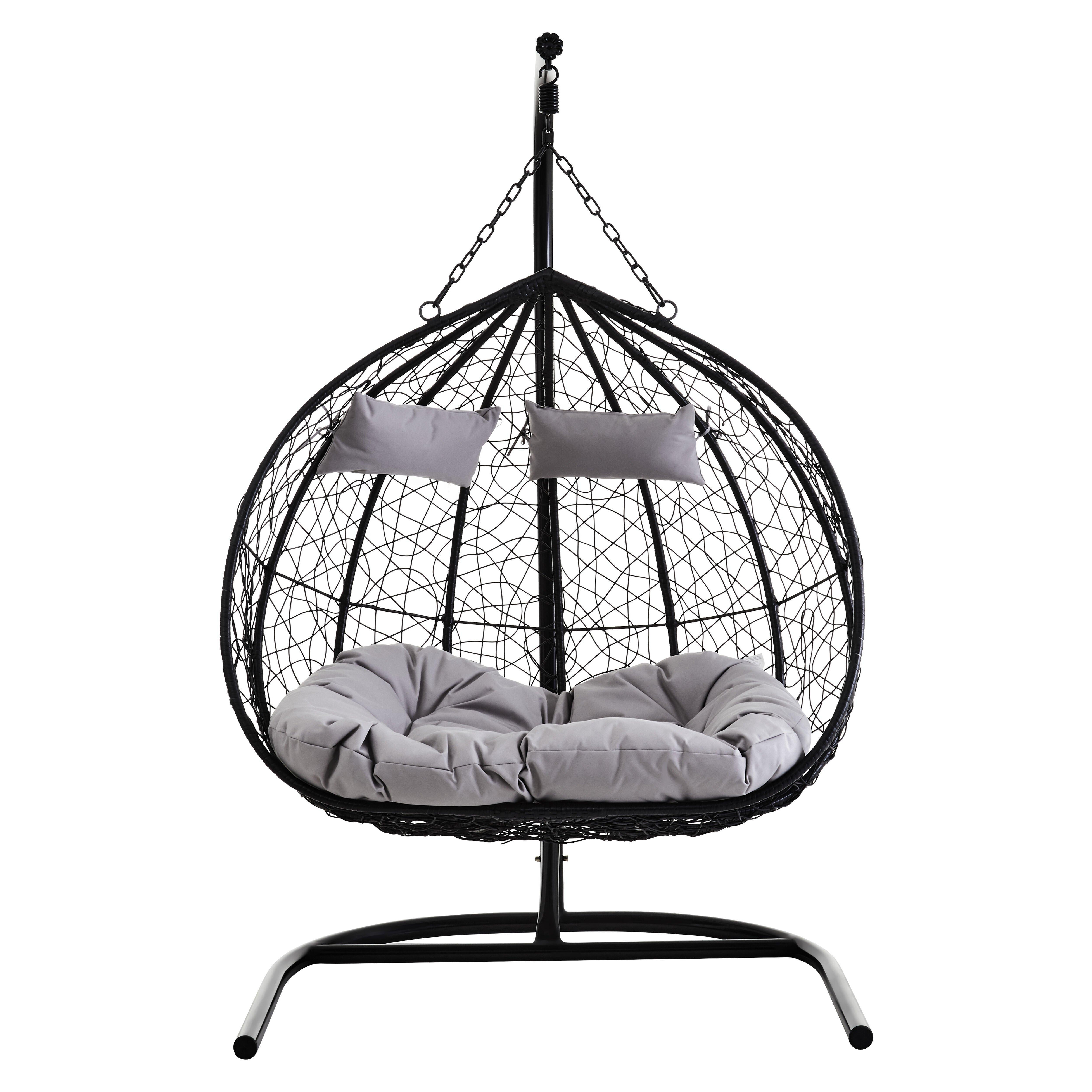 Goa Double Black Hanging Chair - image 1