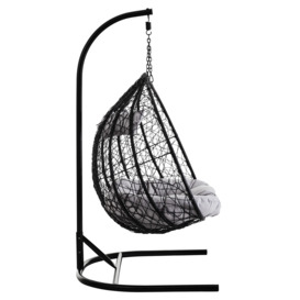 Goa Double Black Hanging Chair - thumbnail 2