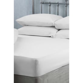 Easy Care 200 Thread Count Cotton Polyester Percale 28cm Fitted Sheet - thumbnail 2