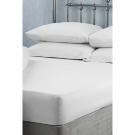 Easy Care 200 Thread Count Cotton Polyester Percale 46cm Fitted Sheet