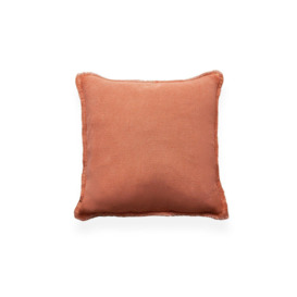Cotton Cushion with Frayed Edge - thumbnail 2