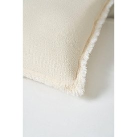 Cotton Cushion with Frayed Edge - thumbnail 3