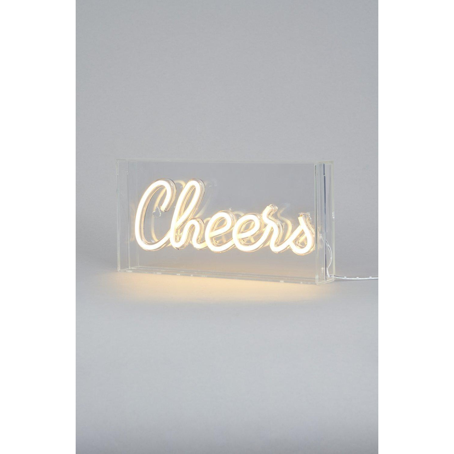 Glow Cheers Neon Light Box Table Lamp - image 1