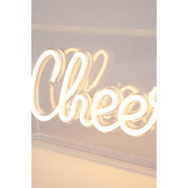 Glow Cheers Neon Light Box Table Lamp - thumbnail 3