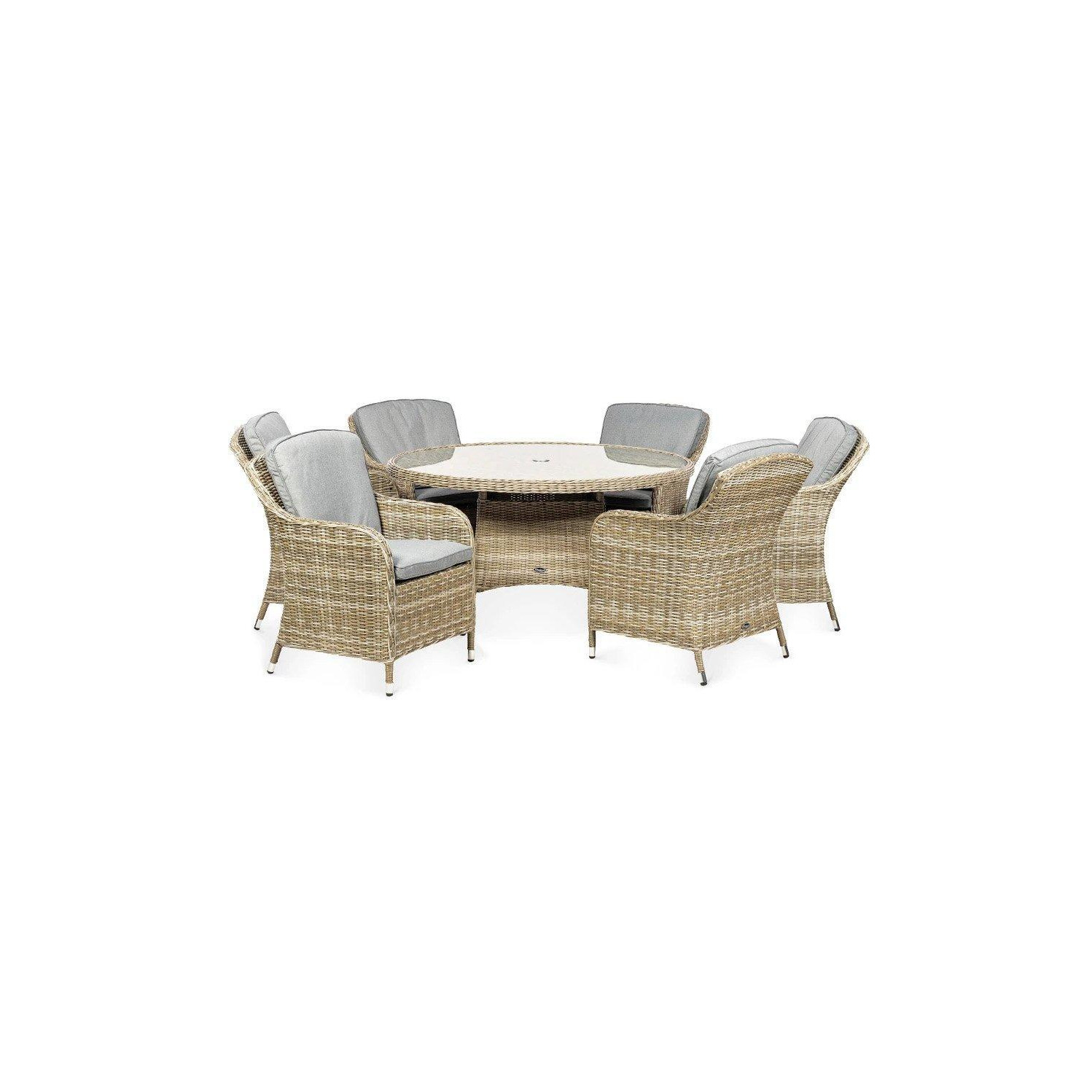 WENTWORTH 6 Seater Round Imperial Dining Set - image 1