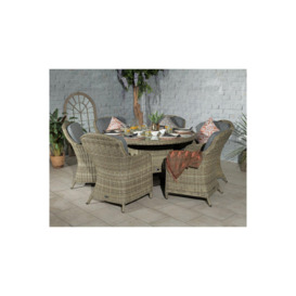 WENTWORTH 6 Seater Round Imperial Dining Set - thumbnail 2