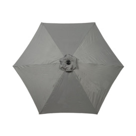 Grey Brushed Aluminium Crank and Tilt Parasol