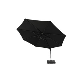3.5m Round Overhanging Parasol with fillable base - thumbnail 1