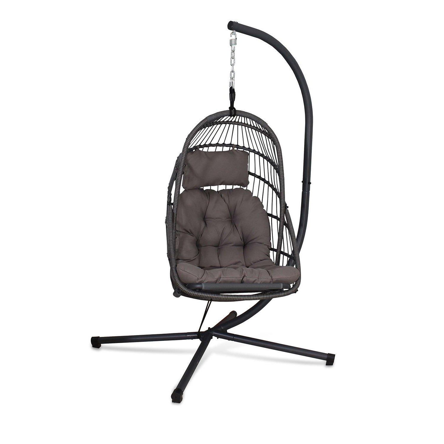 Relaxer Hanging Rattan Pod Chair - image 1