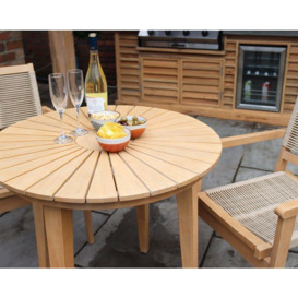 ROMA Bistro Set with Rope Stacking Chairs - thumbnail 2