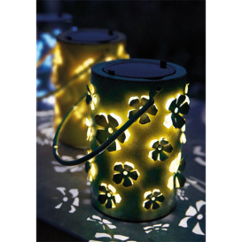 Solar LED Daisy Flower Lantern YELLOW - thumbnail 2