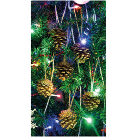 Home Festive Christmas Hanging Pine Cone Bauble Decoration - Pack of 6 - thumbnail 3