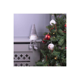 Netagon Home Christmas Long Legged Christmas Gonk Decoration- Grey - thumbnail 1