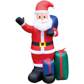 Inflatable Father Christmas with Presents and LED Lights 150cm Height - thumbnail 1