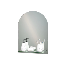 'Greenwich' Arch Mirror With Vanity Shelf 70cmx50cm - thumbnail 3