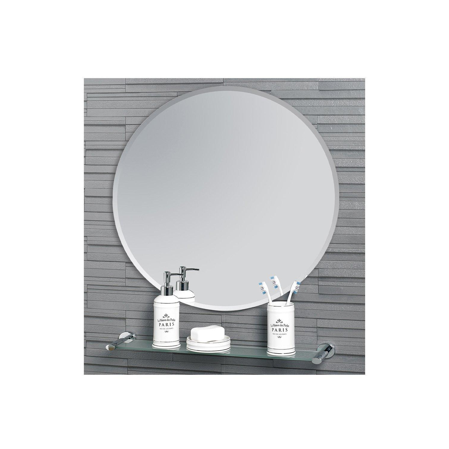 'Fitzrovia' Round Mirror 60Cm Diameter - image 1