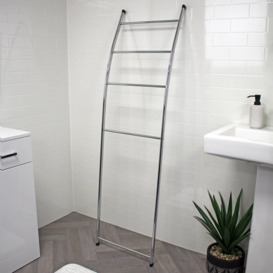 'Apex' Chrome Towel Rail Ladder Freestanding