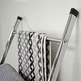 'Apex' Chrome Towel Rail Ladder Freestanding - thumbnail 3