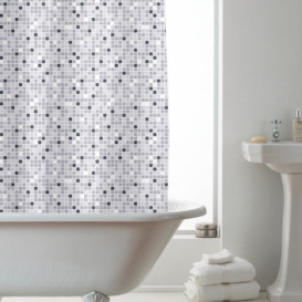 Shower Curtain Mosaic PEVA 180 x 180cm