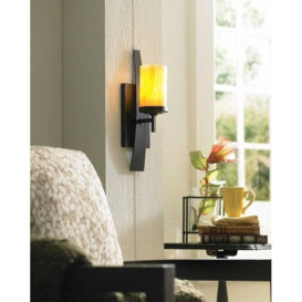 Kyle 1 Light Indoor Candle Wall Light Imperial Bronze E27 - thumbnail 2