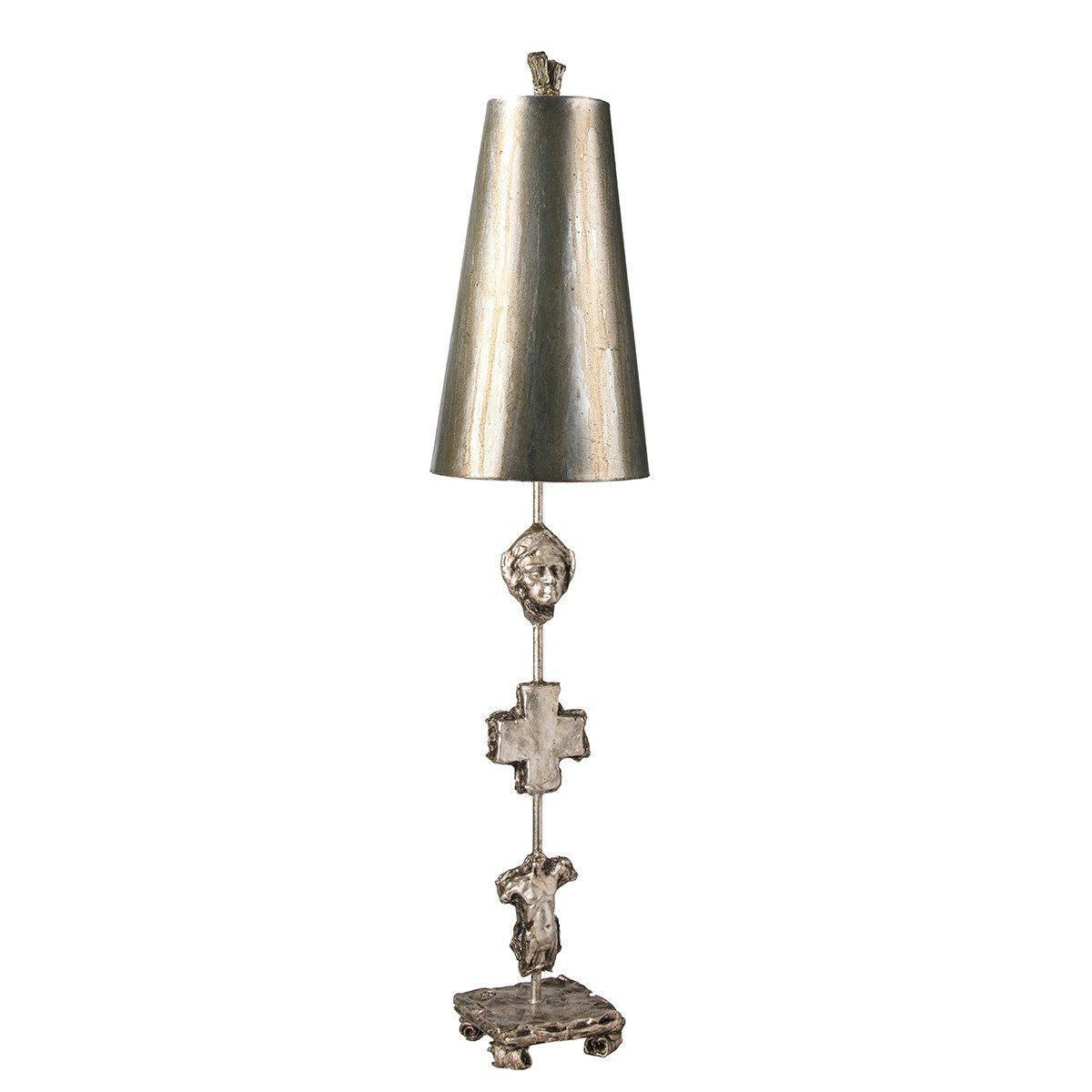 Fragment 1 Light Table Lamp Aged Silver E27 - image 1