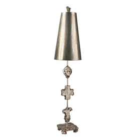 Fragment 1 Light Table Lamp Aged Silver E27 - thumbnail 1