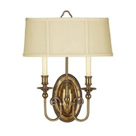 Cambridge 2 Light Wall Light Burnished Brass