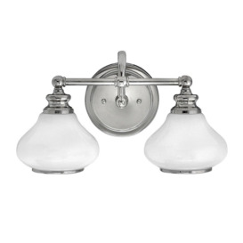 Ainsley 2 Light Indoor Wall Light Polished Chrome IP44 G9